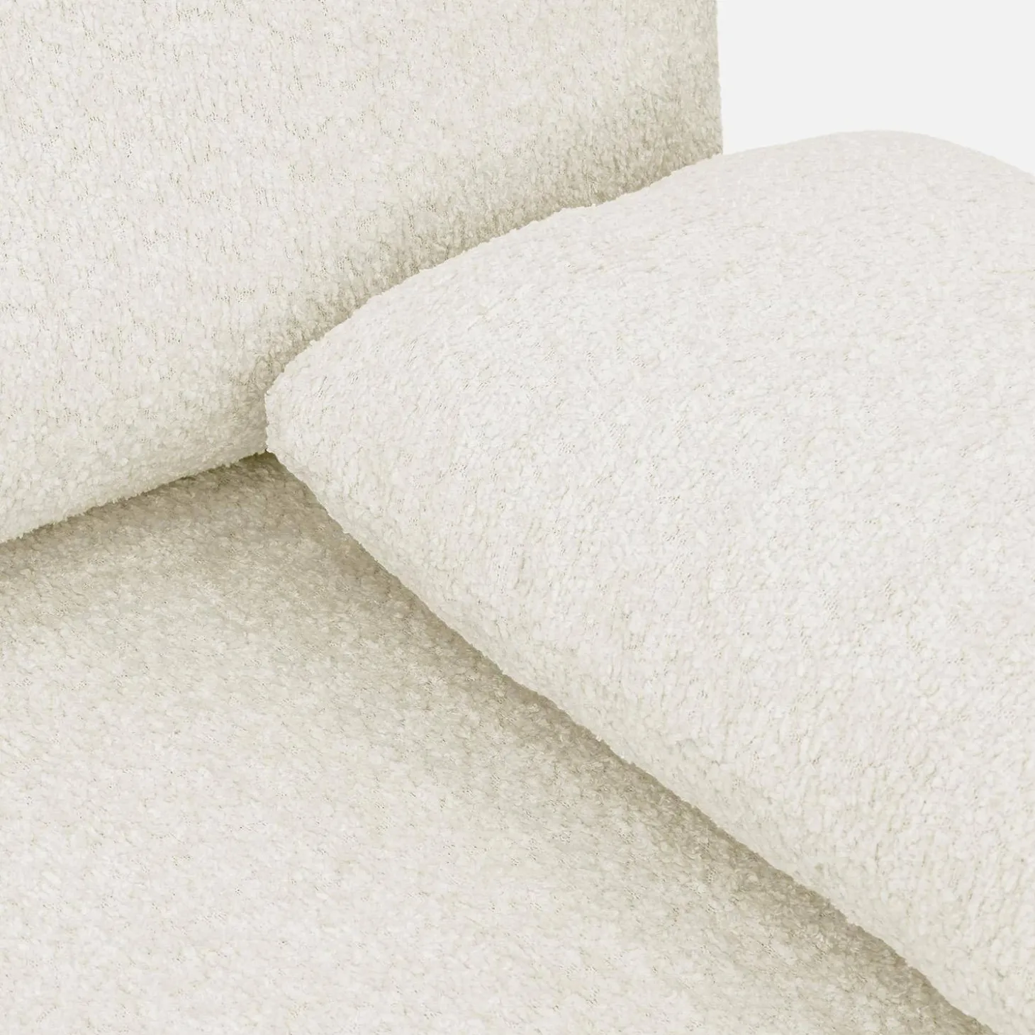 3-Sitzer-Schlafsofa mit Bouclé-Bezug und Stauraum