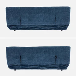 3-Sitzer Schlafsofa mit Chenille-Bezug