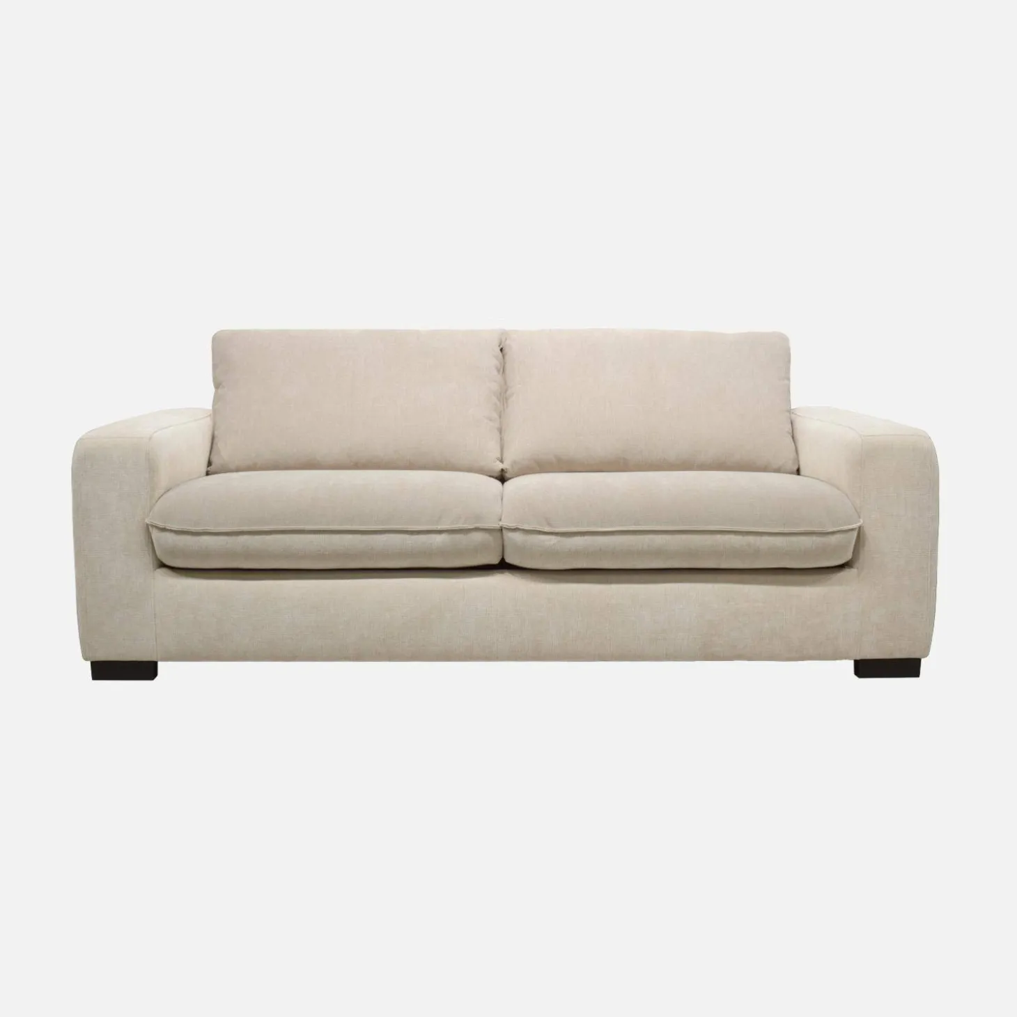 3-Sitzer Schlafsofa mit Chenille-Bezug und 10 cm Matratze - Hergestellt in Frankreich