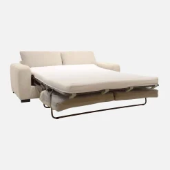 3-Sitzer Schlafsofa mit Chenille-Bezug und 10 cm Matratze - Hergestellt in Frankreich
