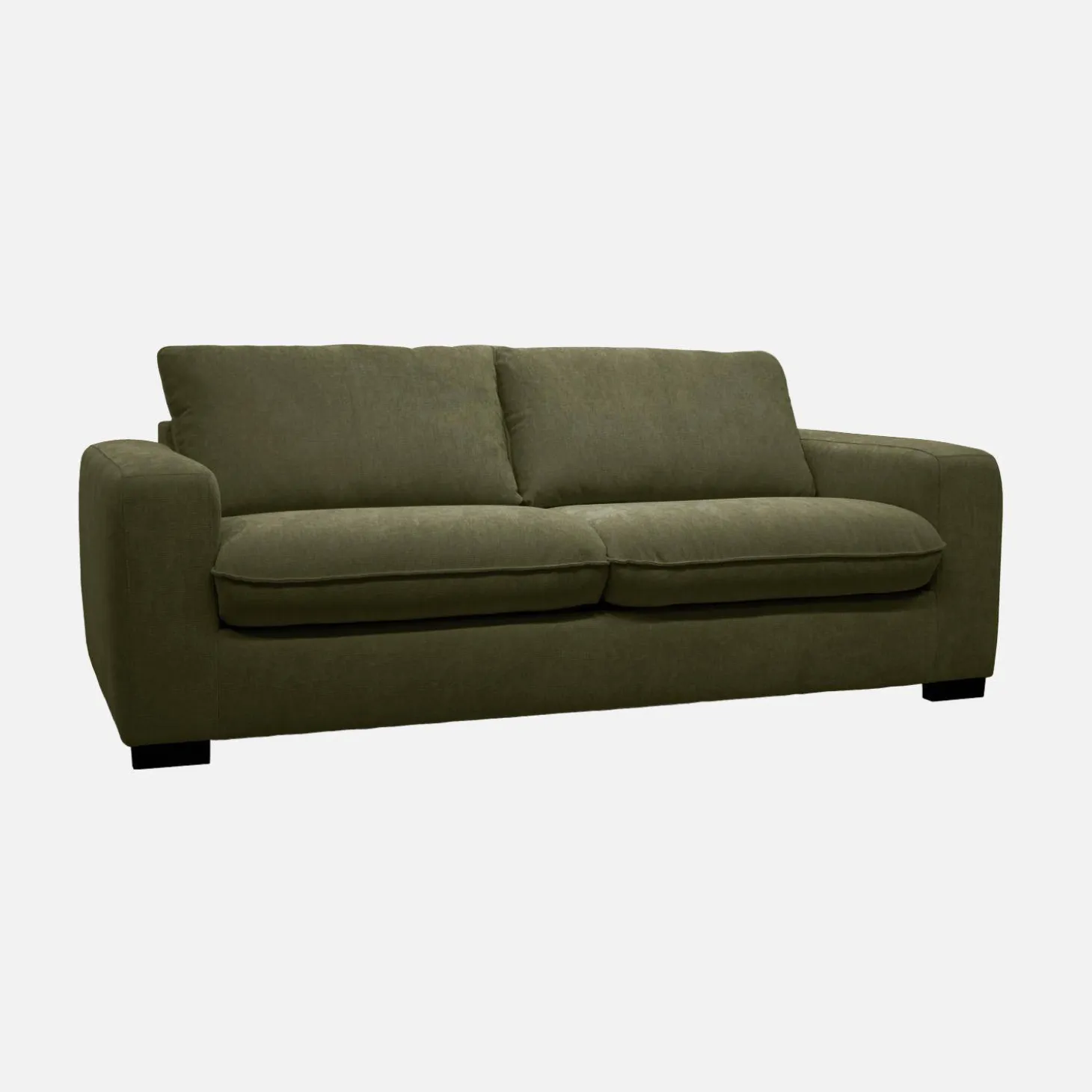 3-Sitzer Schlafsofa mit Chenille-Bezug und 10 cm Matratze - Hergestellt in Frankreich