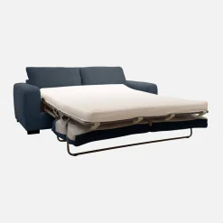 3-Sitzer Schlafsofa mit Chenille-Bezug und 10 cm Matratze - Hergestellt in Frankreich
