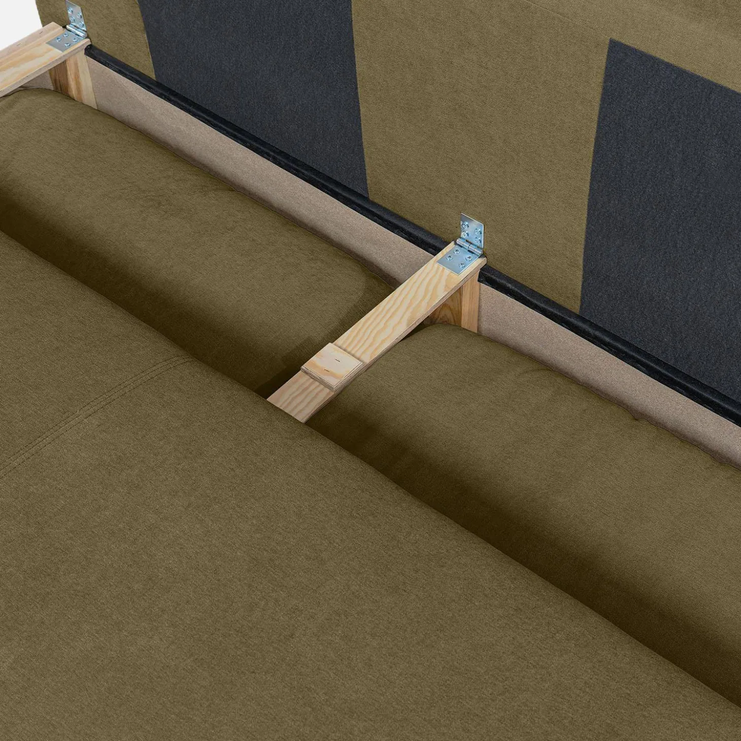 3-Sitzer Schlafsofa mit Chenille-Bezug und Stauraum