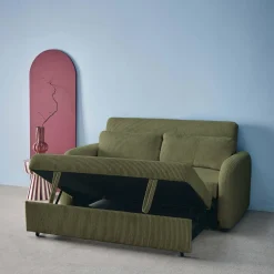 2-Sitzer Schlafsofa mit Cordbezug