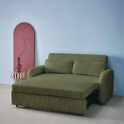 2-Sitzer Schlafsofa mit Cordbezug