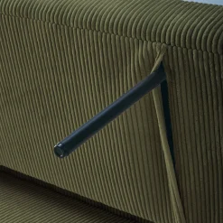 2-Sitzer Schlafsofa mit Cordbezug