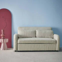 2-Sitzer Schlafsofa mit Cordbezug