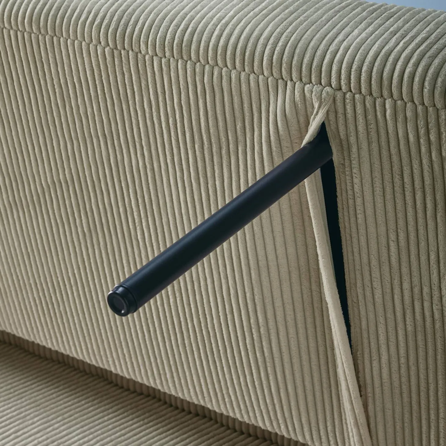 2-Sitzer Schlafsofa mit Cordbezug