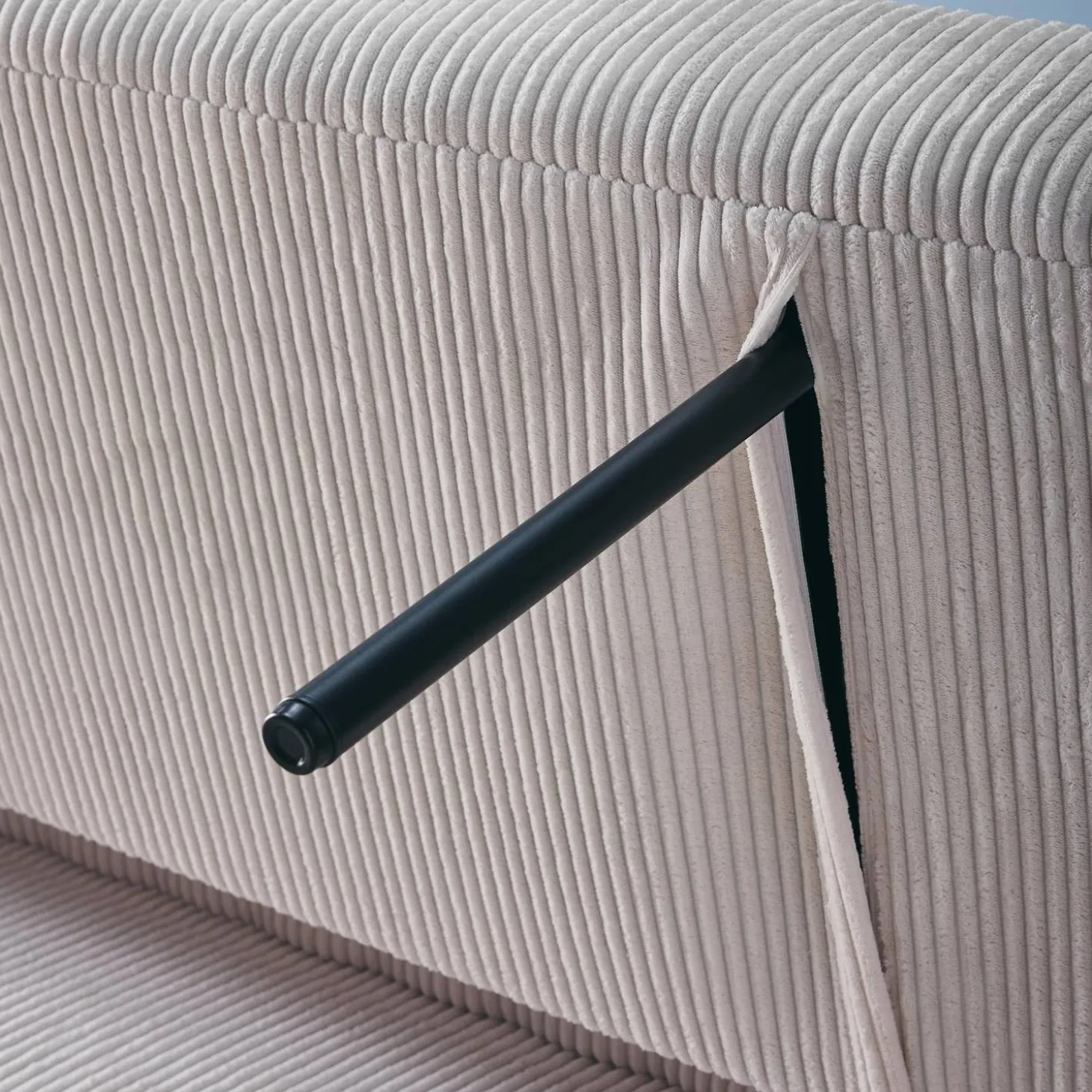 2-Sitzer Schlafsofa mit Cordbezug
