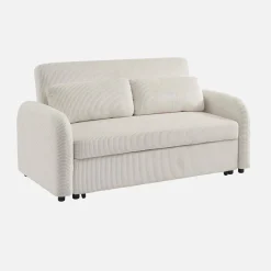 2-Sitzer Schlafsofa mit Cordbezug