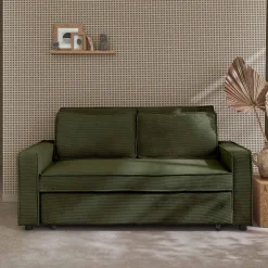 2-Sitzer Schlafsofa mit Cordbezug B 172,5 x T 91,5 x H 88,5cm