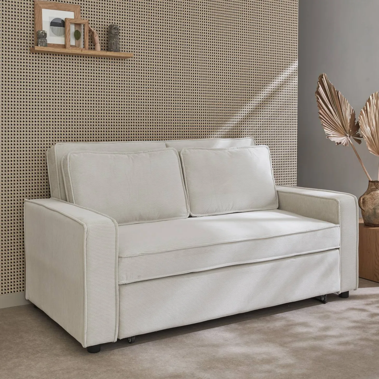 2-Sitzer Schlafsofa mit Cordbezug B 172,5 x T 91,5 x H 88,5cm