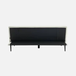 3-Sitzer Schlafsofa mit Cordbezug und Metallbeinen
