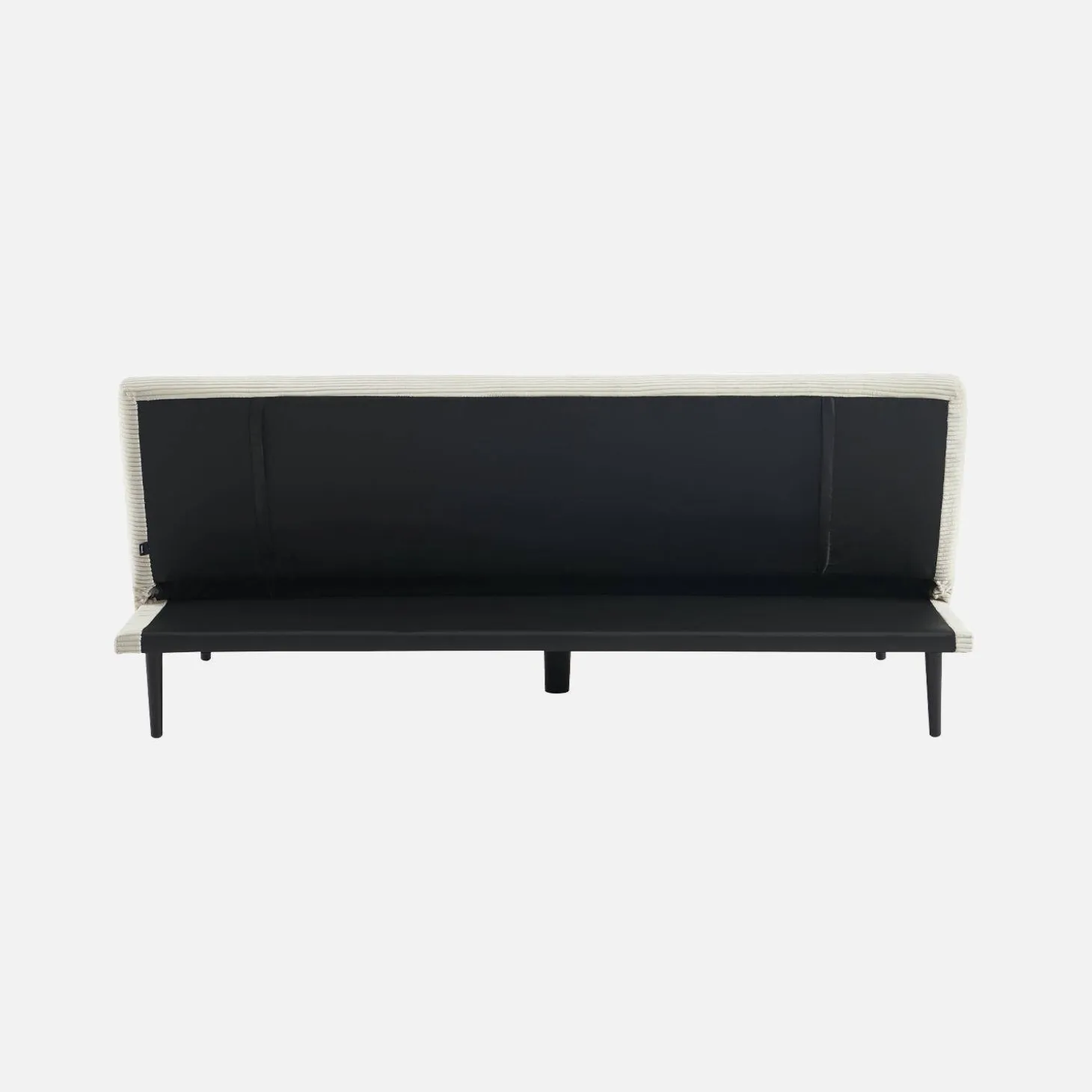 3-Sitzer Schlafsofa mit Cordbezug und Metallbeinen