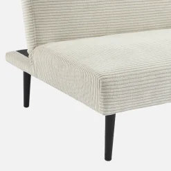 3-Sitzer Schlafsofa mit Cordbezug und Metallbeinen