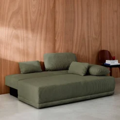 3-Sitzer Schlafsofa mit Cordbezug und Stauraum