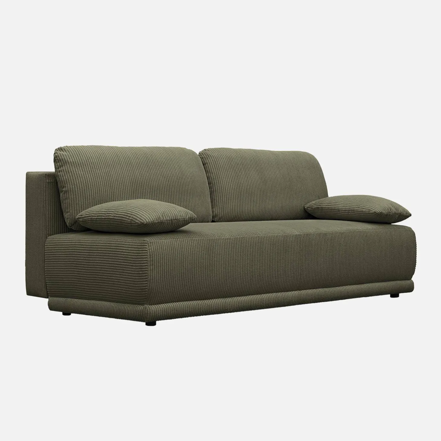 3-Sitzer Schlafsofa mit Cordbezug und Stauraum