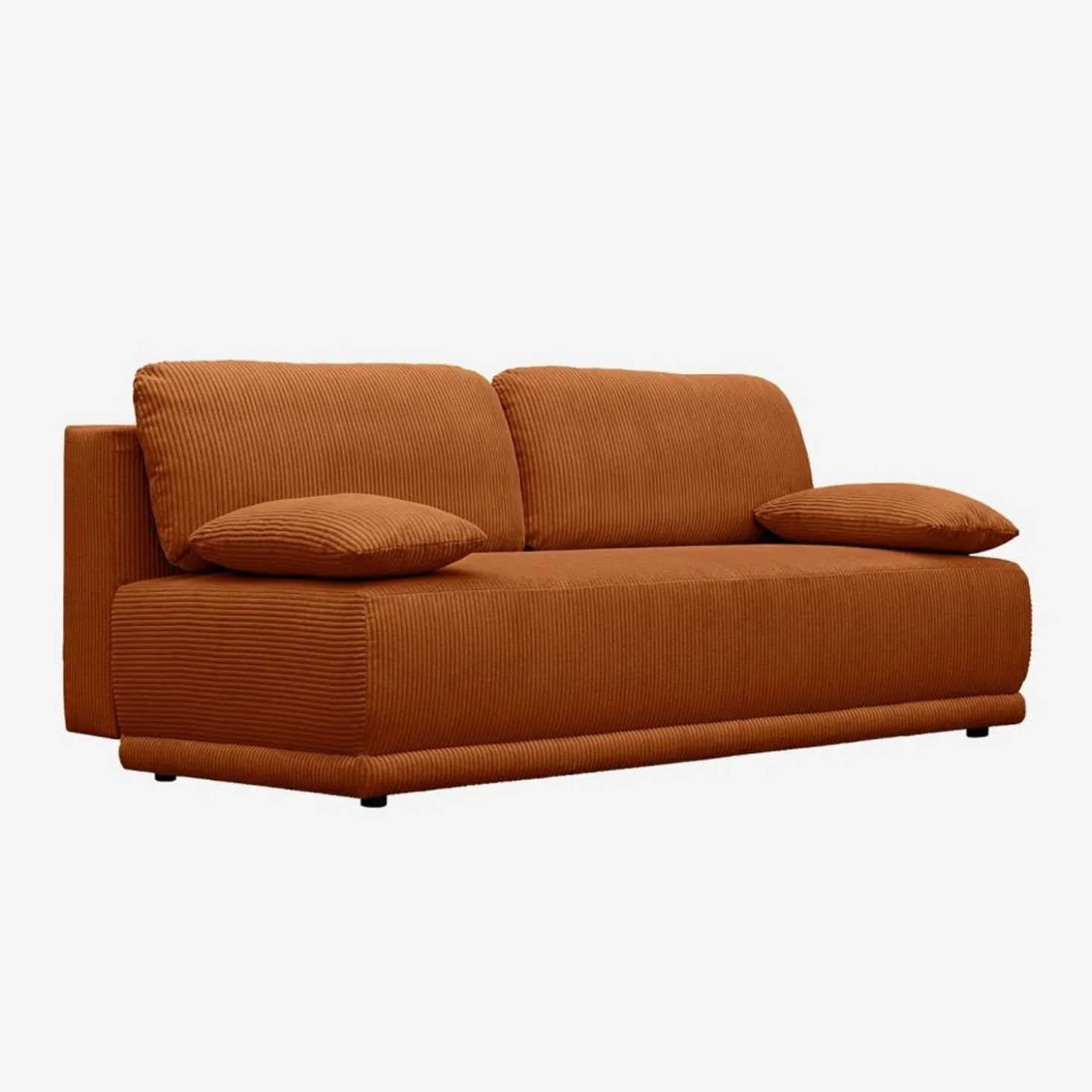 3-Sitzer Schlafsofa mit Cordbezug und Stauraum