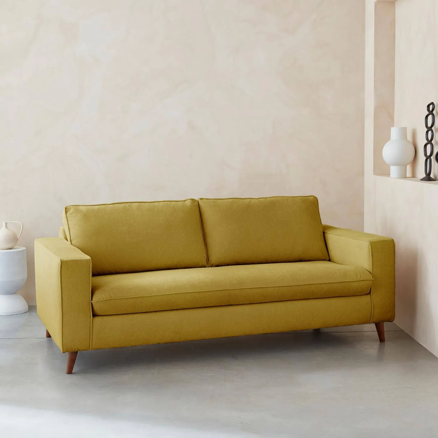 3-Sitzer Schlafsofa mit einer 12 cm dicken Matratze