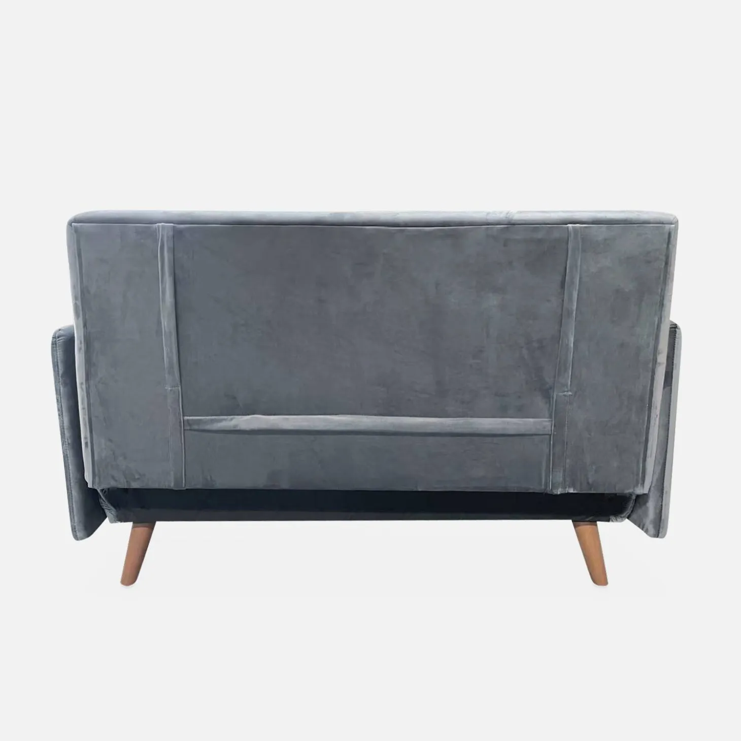 2-Sitzer Schlafsofa mit Holzbeinen
