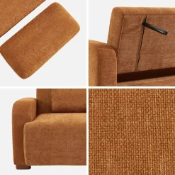 3-Sitzer Schlafsofa mit Stoffbezug