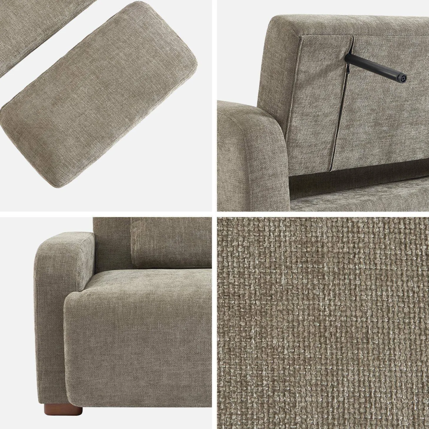 3-Sitzer Schlafsofa mit Stoffbezug