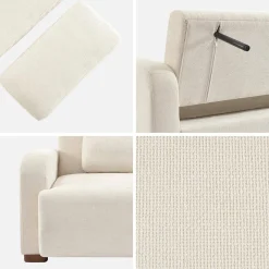 3-Sitzer Schlafsofa mit Stoffbezug