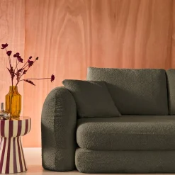 3-Sitzer-Schlafsofa mit strukturiertem Bouclé-Bezug