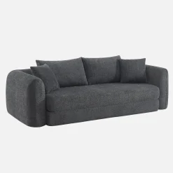 3-Sitzer-Schlafsofa mit strukturiertem Bouclé-Bezug