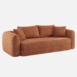 3-Sitzer-Schlafsofa mit strukturiertem Bouclé-Bezug