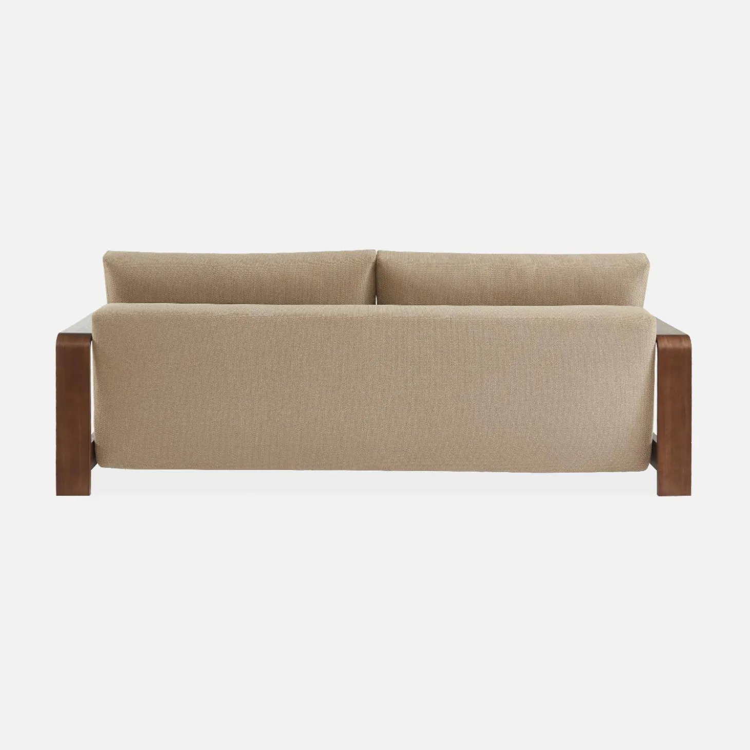 3-Sitzer Schlafsofa mit wasserabweisendem Stoff und Armlehnen aus Holz