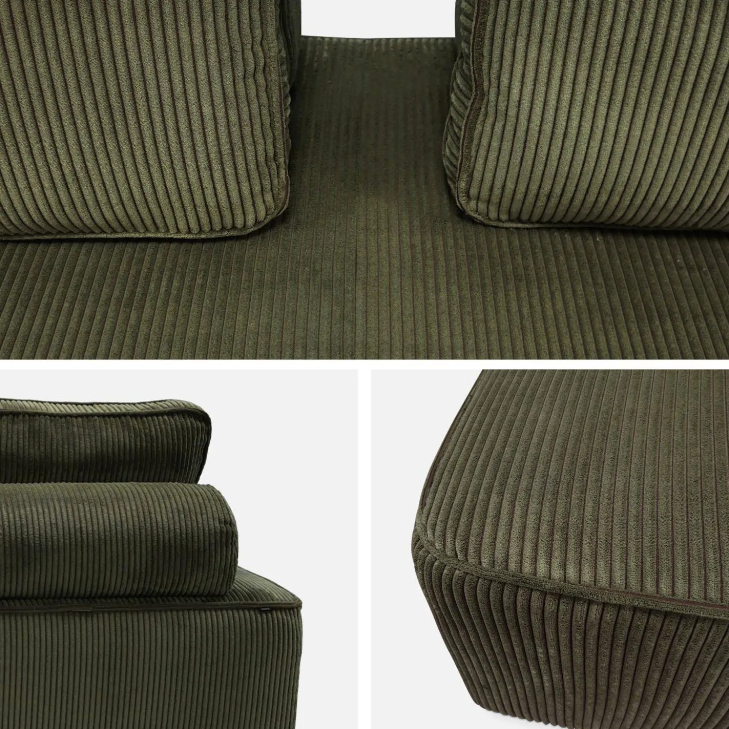 2-Sitzer Sessel für ein modulares Sofa - Cordbezug