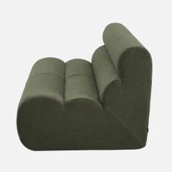 2-Sitzer Sessel mit strukturiertem Bouclé-Bezug