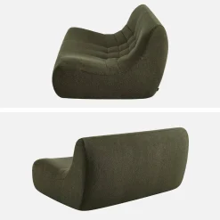 2-Sitzer Sessel mit strukturiertem Bouclé-Bezug