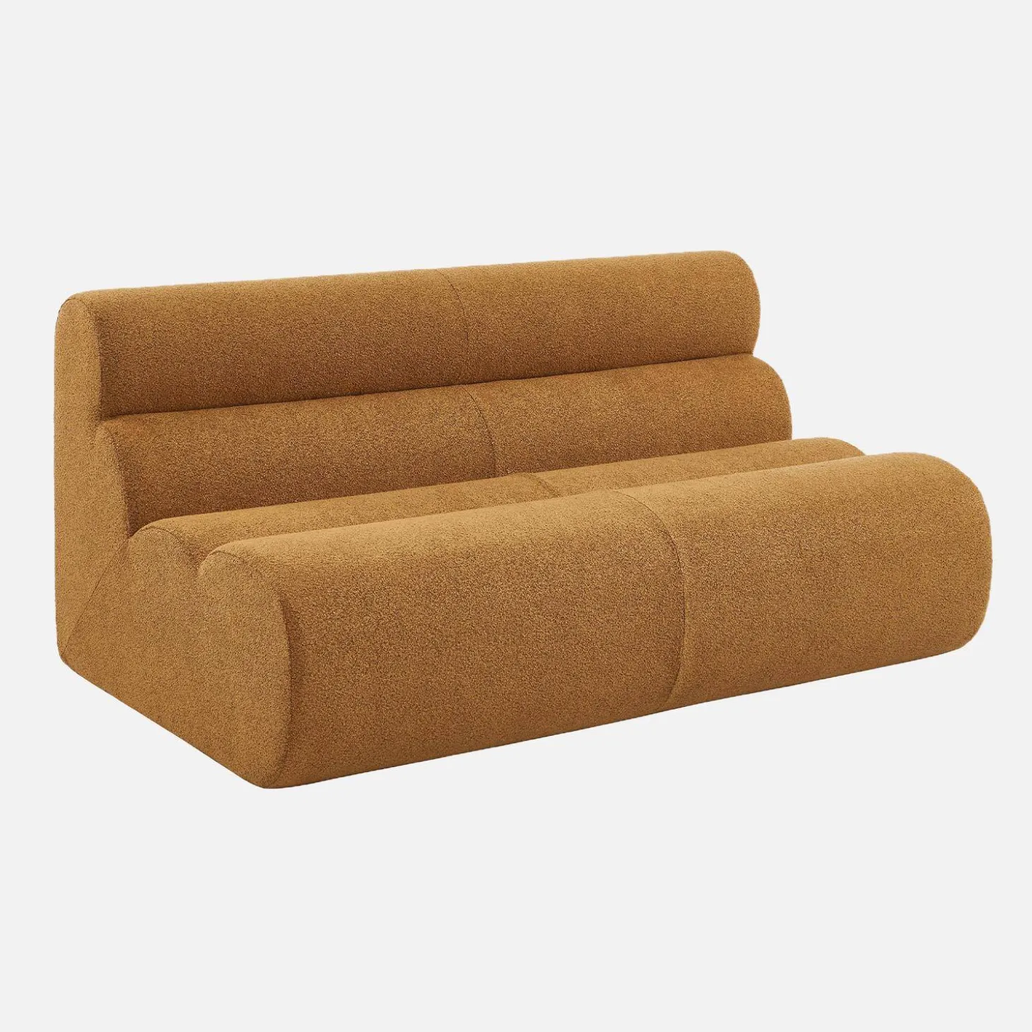 2-Sitzer Sessel mit strukturiertem Bouclé-Bezug