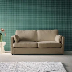 2-Sitzer-Sofa mit abnehmbaren Stoffbezügen