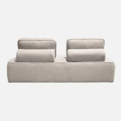 2-Sitzer Sofa mit Bouclé-Bezug für ein modulares Sofa