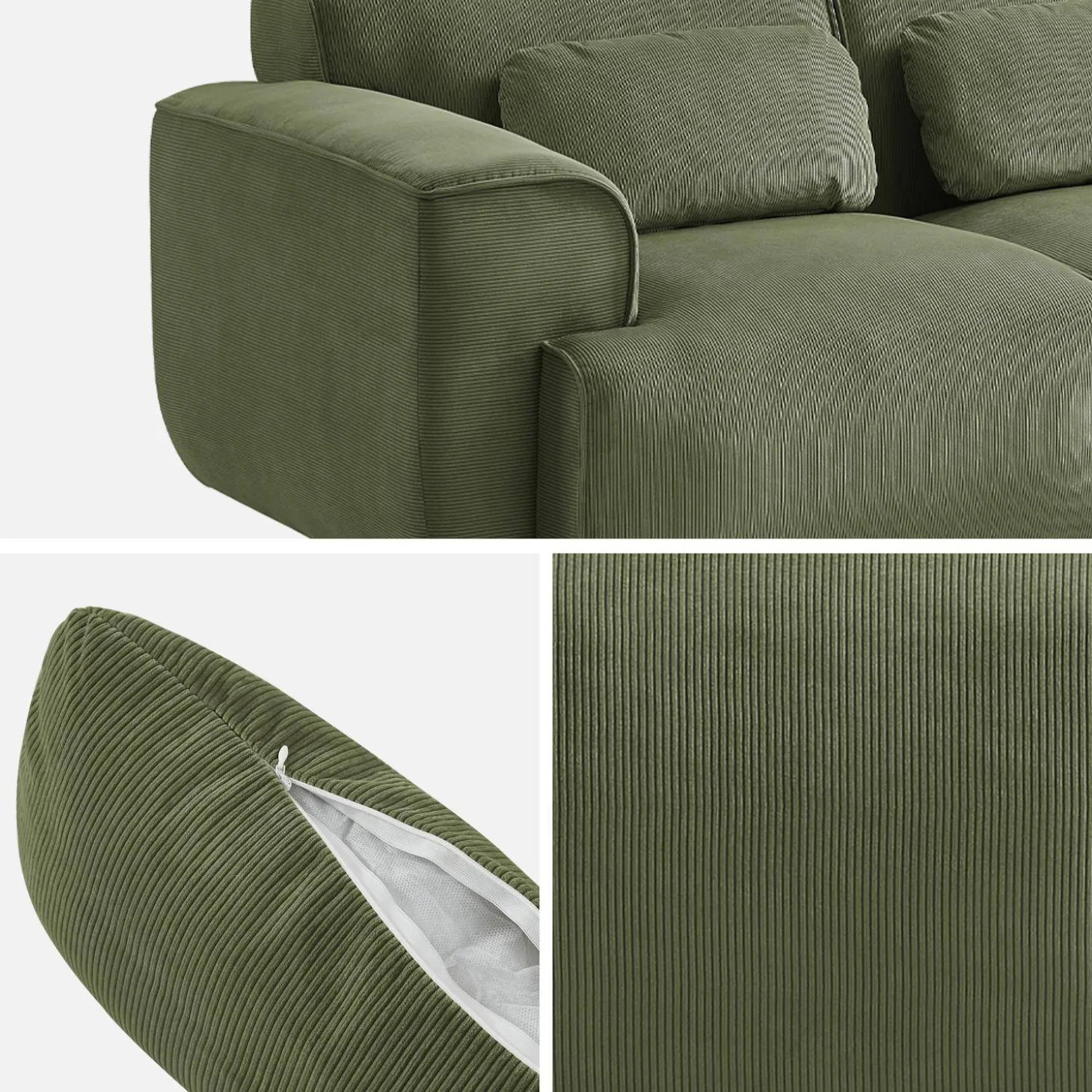 2-Sitzer-Sofa mit Cordbezug