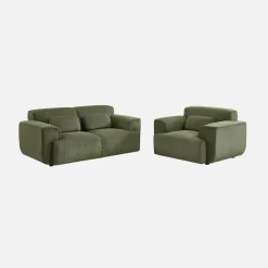 2-Sitzer-Sofa mit Cordbezug