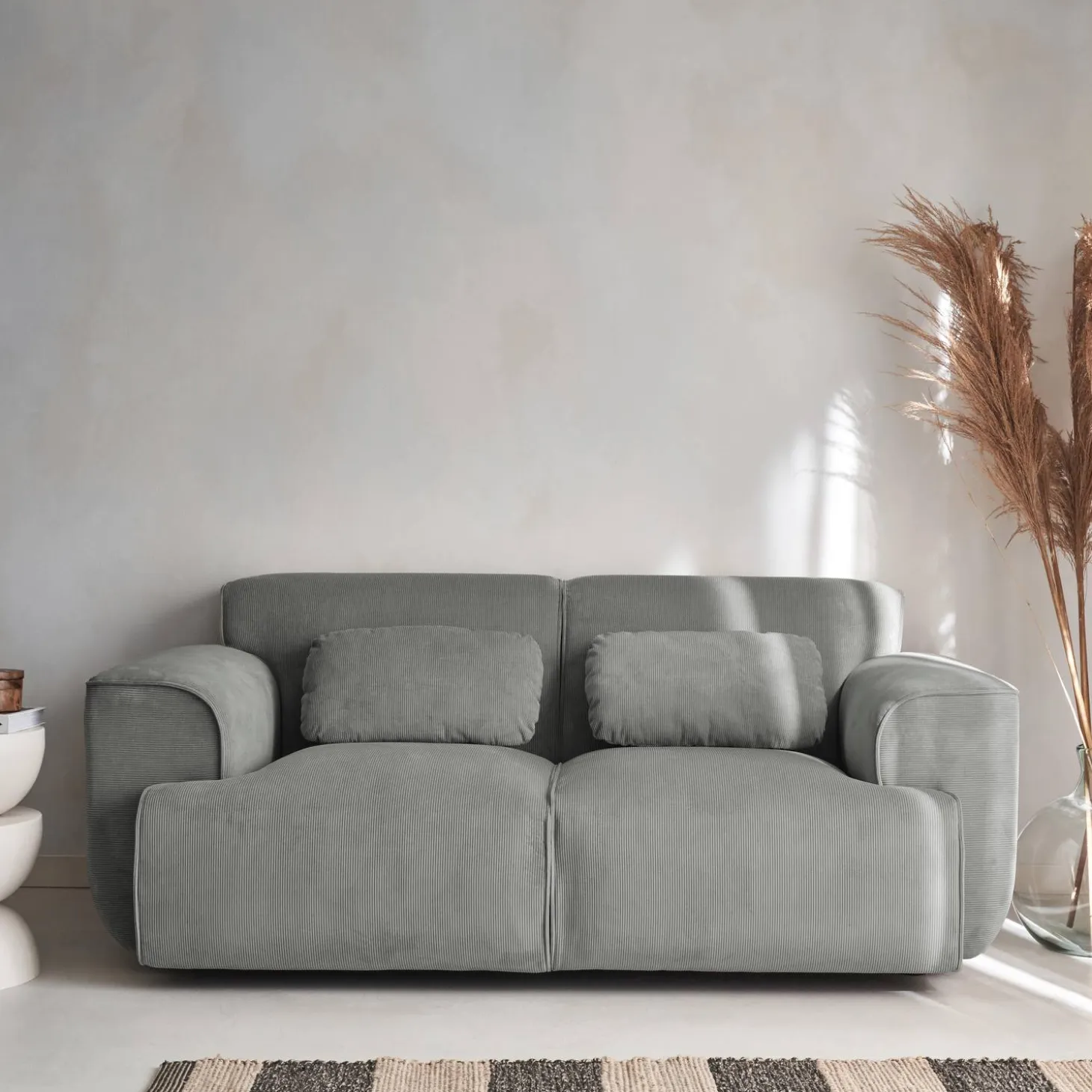 2-Sitzer-Sofa mit Cordbezug