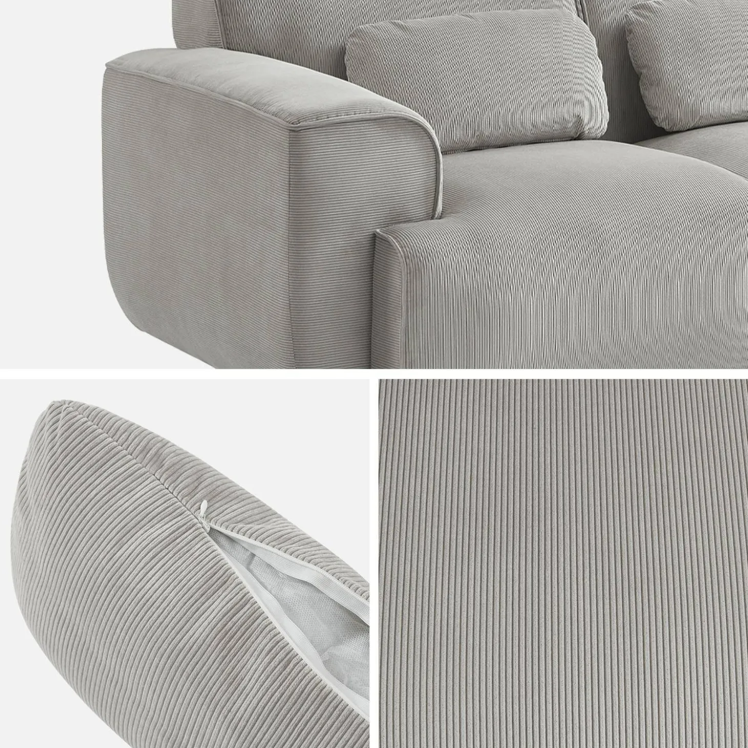 2-Sitzer-Sofa mit Cordbezug