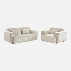 2-Sitzer-Sofa mit Cordbezug