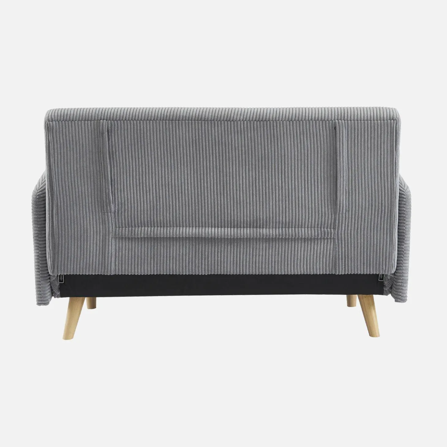 2-Sitzer-Sofa mit Cordbezug und Holzfüßen