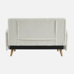 2-Sitzer-Sofa mit Cordbezug und Holzfüßen