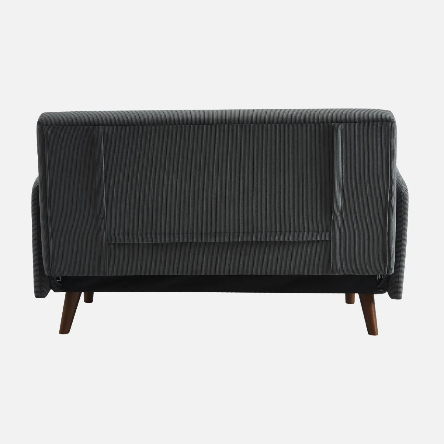 2-Sitzer-Sofa mit Cordbezug und Holzfüßen