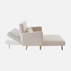 2-Sitzer-Sofa mit Cordbezug und Holzfüßen