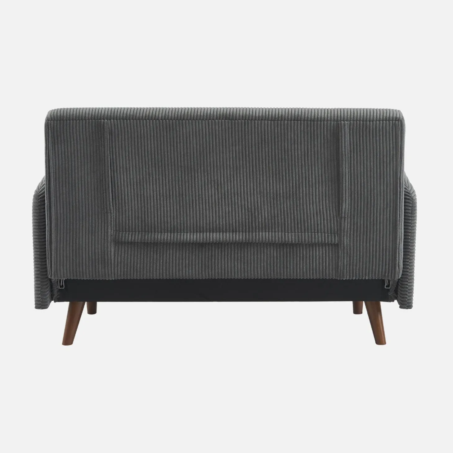 2-Sitzer-Sofa mit Cordbezug und Holzfüßen