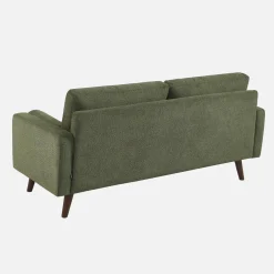 3-Sitzer Sofa mit kapitoniertem Chenille-Bezug