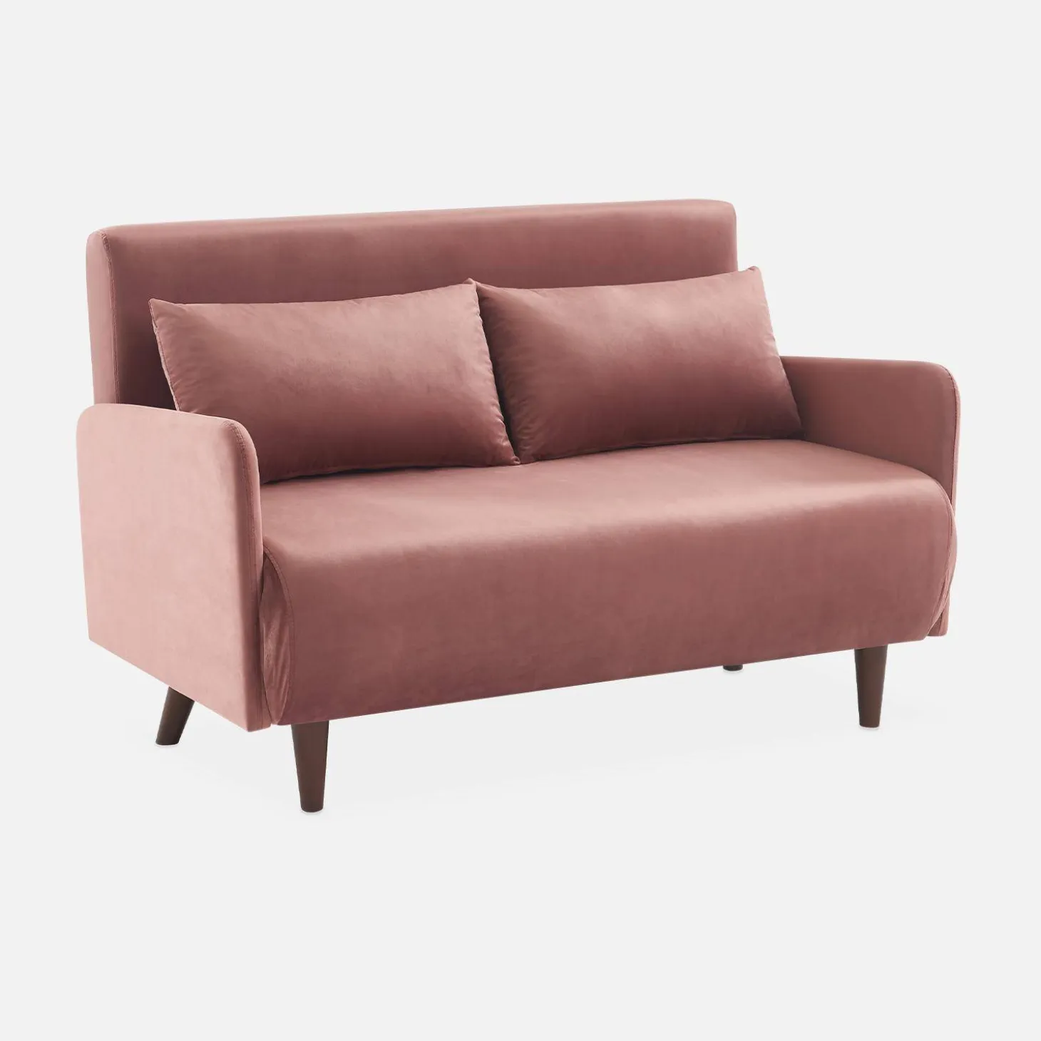 2-Sitzer-Sofa mit Samtbezug