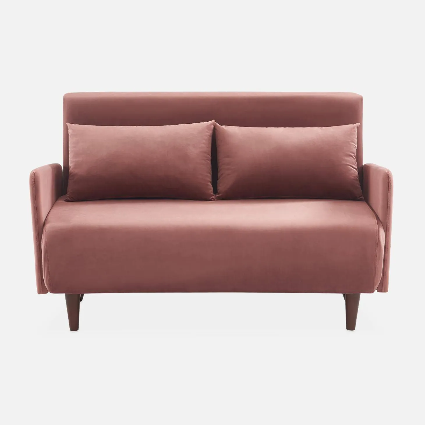 2-Sitzer-Sofa mit Samtbezug